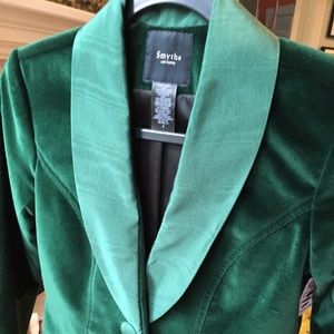 BNWT SMYTHE 4 velvet satin blazer jacket gorg! 🤩